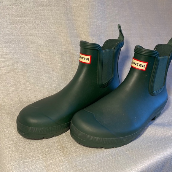 Hunter Dark Green Chelsea Boots - Picture 7 of 7